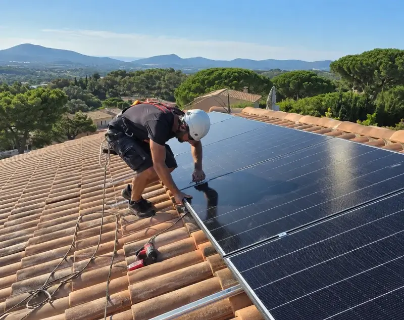Installateur panneaux solaires Ampus — pose photovoltaïque sur toiture